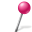Map marker ball right pink