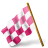 Map marker chequered flag left