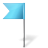 Map marker flag left azure