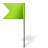 Map marker flag left chartreuse