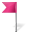 Map marker flag left pink