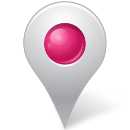 Map marker inside pink