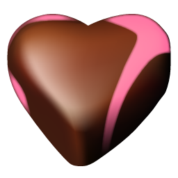 Candy chocolate hearts