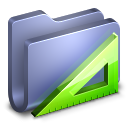 App application software applications blue folder