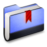 Bookmark blue folder