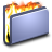 Burn blue folder