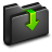 Download decrease down downloads black folder arrow