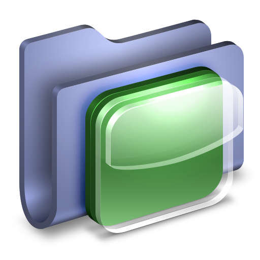 Ios icons blue folder
