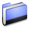 Library blue folder