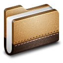 Library brown folder