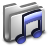 Audio sound music metal folder