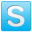 Skype social network internet logo