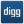Digg network internet social logo