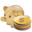 Piggy bank deposit money cash savings