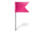 Flag me map pink base color dock marker icons right