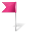 Map marker flag app left pink creative base iconset
