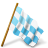 Base 3d marker right flag map chequered azure