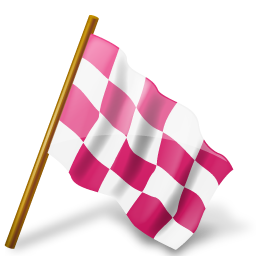Flag marker pink base holloweenavatars chequered map right