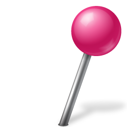 Map marker ball pink base right zwitscha