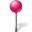Pink map base marker ball