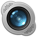 Icon vibrant skype set base camera
