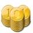 Base gold stacks coin