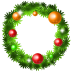 Candy wreath christmas