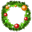 Candy wreath christmas