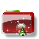 Christmas folder tree stars
