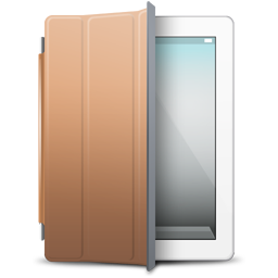 White brown ipad cover