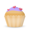 Cupcake cake hearts