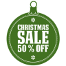 Christmas sale percent off
