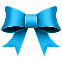 Ribbon blue pattern christmas