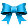 Ribbon blue pattern christmas