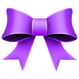 Ribbon purple christmas