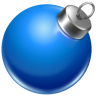 Ball blue ornament