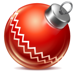 Ball red ornament