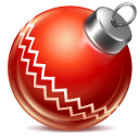Ball red ornament