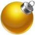 Ball yellow ornament
