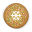 Christmas cookie round