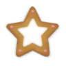 Christmas cookie star