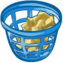 Basket full trash