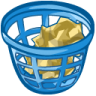 Basket full trash