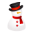 Snowman hat