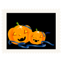 Stamp pumpkins halloween