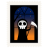 Stamp skeleton halloween