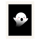 Stamp spooky halloween