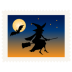 Stamp witch halloween