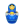 Blue matreshka inside icon
