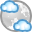Moon night partly weather cloudy